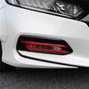 2Pcs Red ABS Front Bumper Fog Lamp Light Cover Trim For Honda Accord 2018-2020