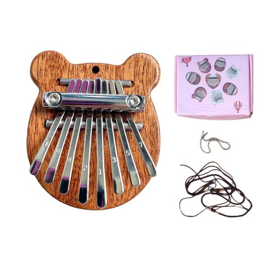 Finger Thumb Piano 8 Key Mini Thumb Piano Musical Instrument Portable Kalimba Thumb Piano for Kids Adults Beginners
