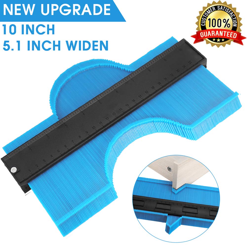 Контурный калибр 10 дюймов, расширительный профильный калибр, измерительная линейка, контурный дубликатор для измерения плитки, ламината, дерева, разметочного инструмента