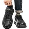 HLA Men's Shoes, Classic Sneakers, Thick-Soled Height-Increasing Shoes, Sports Casual Shoes for Men, Style M576, Black, Size 41