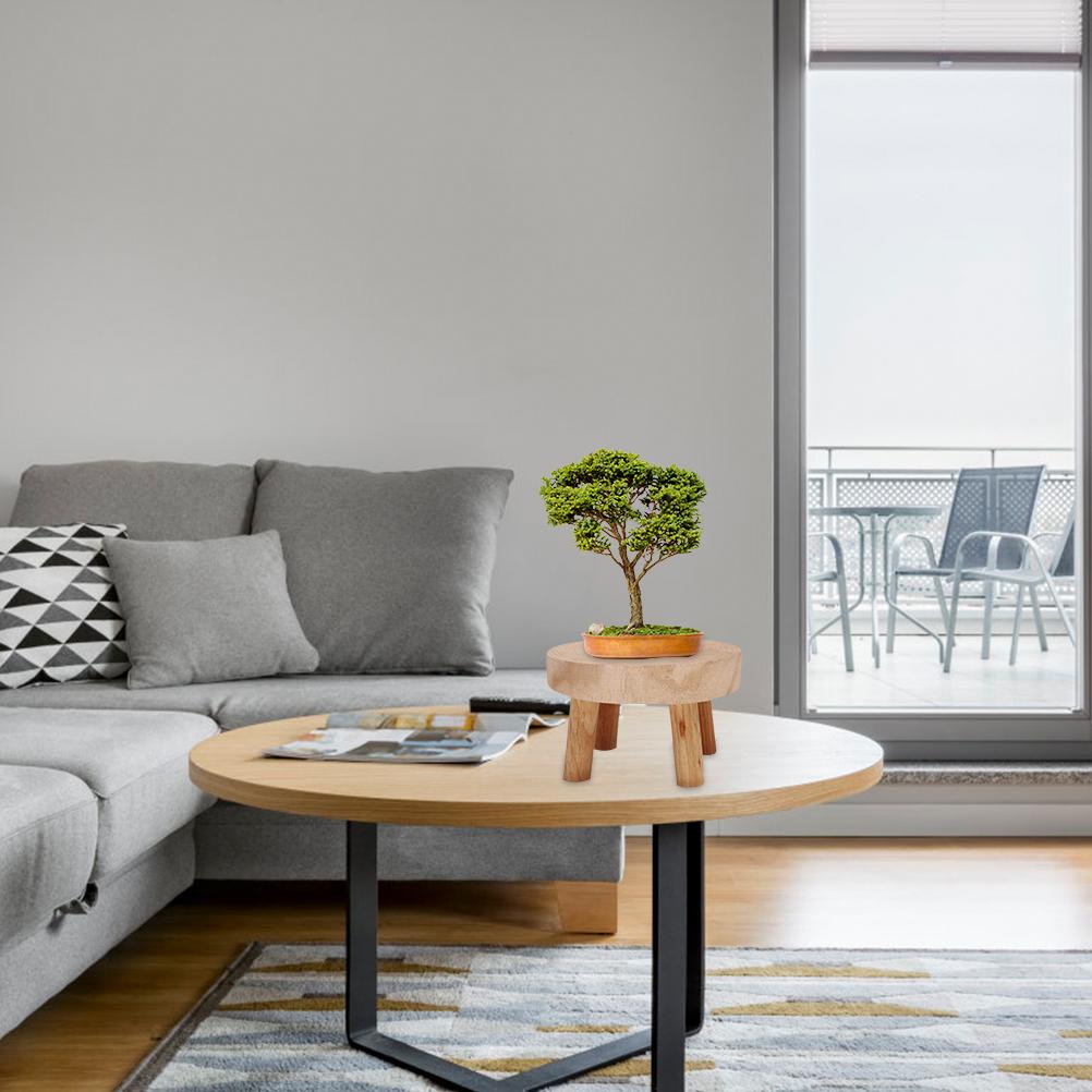 Подставка для комнатных растений Подставка для цветочных горшков из дерева Деревянный табурет Держатель для цветочных горшков из дерева