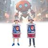 Halloween Costume Robot Creative Polyester Cosplay Wear Adults Kid Parties Theme