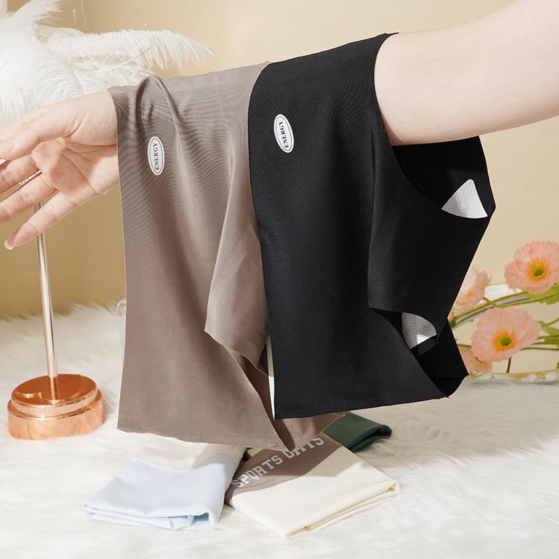 Women's Ice Silk Seamless No Show Hipster Panties Invisible Light Underwear Bikini Briefs