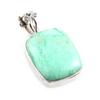 Подвеска из натурального хризопраза из стерлингового серебра 925 пробы 1 дюйм m9s42