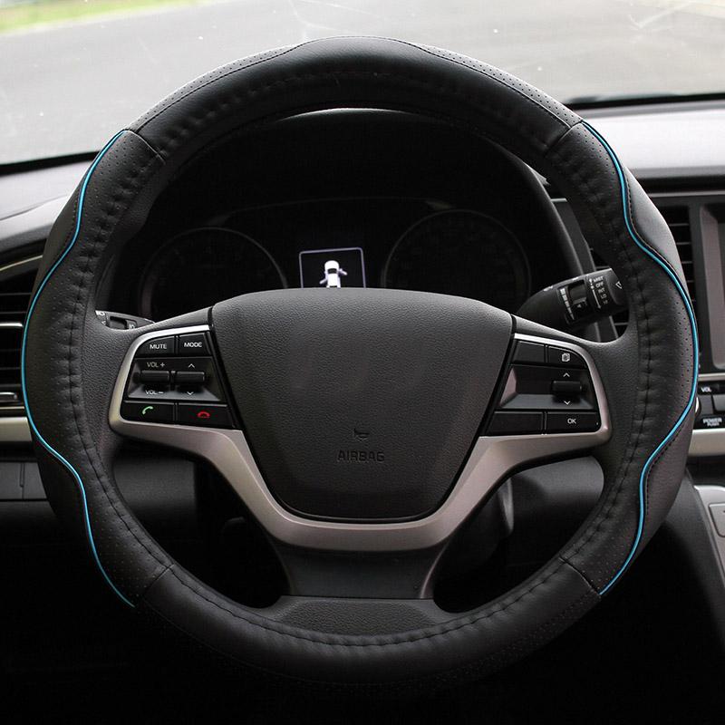 My Good Car из искусственной кожи, защитный чехол на руль автомобиля, чехлы на руль для Hyundai Elantra 2016-2018, Стайлинг автомобиля