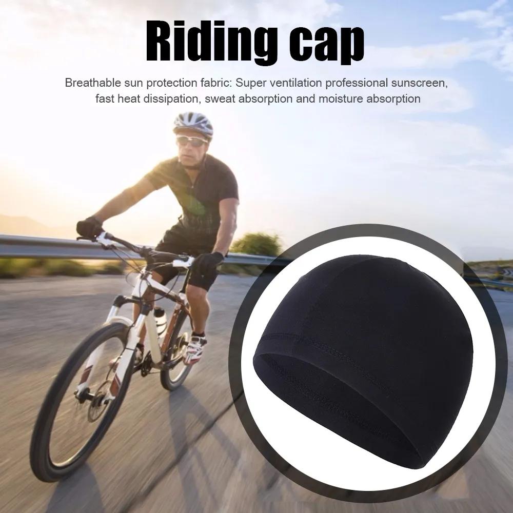 Summer Cooling Skull Caps Helmet Liner Anti-Uv Anti-Sweat Wicking Breathable Men Outdoor Sport Under Helmet Cycling Cap