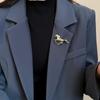 Zinc Zinc Alloy Rhinestone Metal Horse Brooch Jewelry Accessories Animal Lapel Pins  New Year Gifts