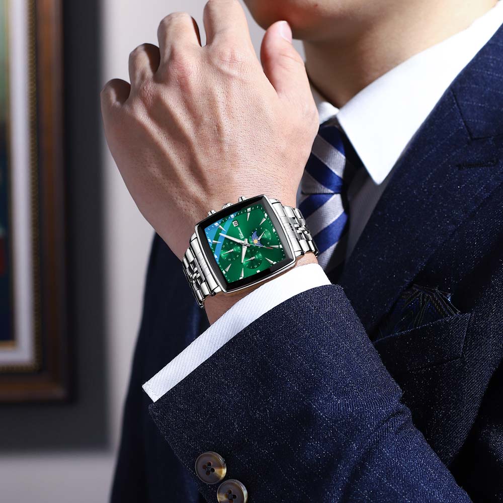 CHENXI New Multifunction Chronograph Business Men's Watch Luminous Calendar Three-Subdial Six-Hand Design Men's Quartz Watch