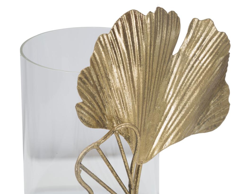 Candle Holder Leaf Cm 17X12X21