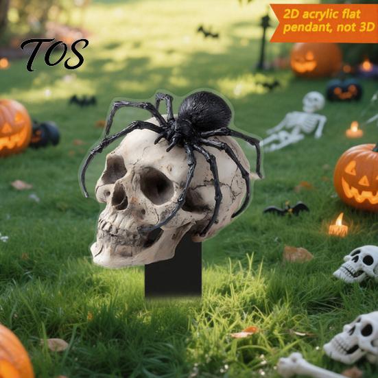 Weather Resistant Yard Decor Halloween Scarecrow Garden Stake, 2D Flat Creepy Zombie Ornament, Spooky Doll Waterproof Signs Decoration, Scary Art Sign