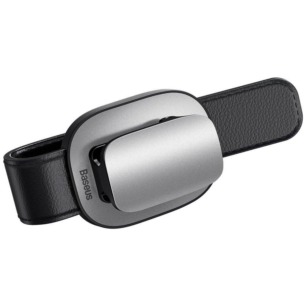 Baseus Silver Car Visor Glasses Holder Clip (ACYJN-B0S)