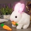 Умный домашний кролик ручной работы, трясущийся в ушах, морковный кролик, новая пасхальная реалистичная игрушка-кролик
