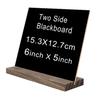 1pc Mini Tabletop Chalkboard Sign With Removed Stand Double-side Blackboard Reusable Blackboard Sign For Party Wedding Cafe