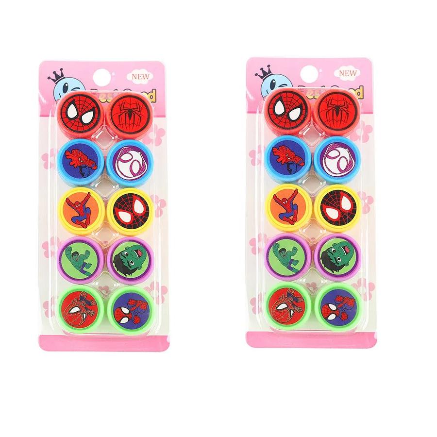 10/20/30pcs Spiderman Seal Stamps Party Favors Birthday Gifts for Kids Goody Bag Fillers Classroom Rewards Prizes boys Gifts