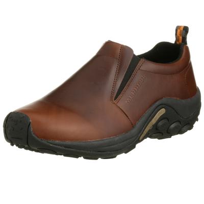 Кожаные кроссовки для ходьбы Merrell Jungle Moc для мужчин с широкой стопой 2E, коричневые, 27.5 см,