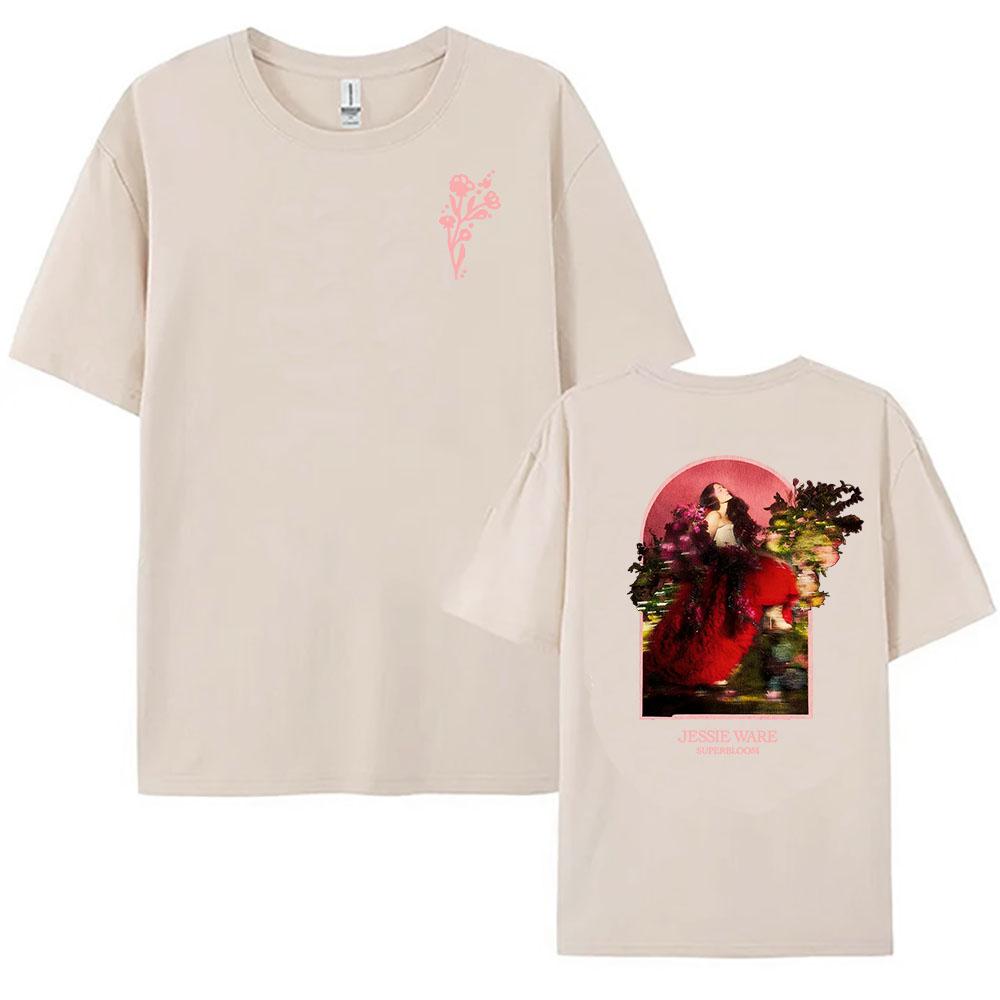 Jessie Ware Character New Beautiful Bloom Tshirt New Album Design Pattern Print Tshirt Unisex Clothing Pure Cotton Tshirt