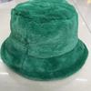 Imitation Rabbit Plush Bucket Hat, Warm in Autumn/Winter, Wide-brimmed Washbasin Hat