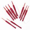 Cushioned Handles Red Soft Rubber Grip Premium Aluminum Knitting Needles Crochet Hooks  Mom's Gift