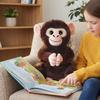 Stuffed Doll Monkey Plush Toy Big Eyed Orangutan Plush Doll Sparkling Eyes Monkey Doll  Baby Toys