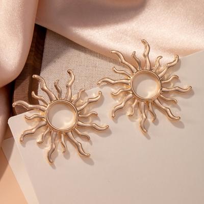 Модные и элегантные серьги-подсолнухи Серьги Ювелирные аксессуары Подарки