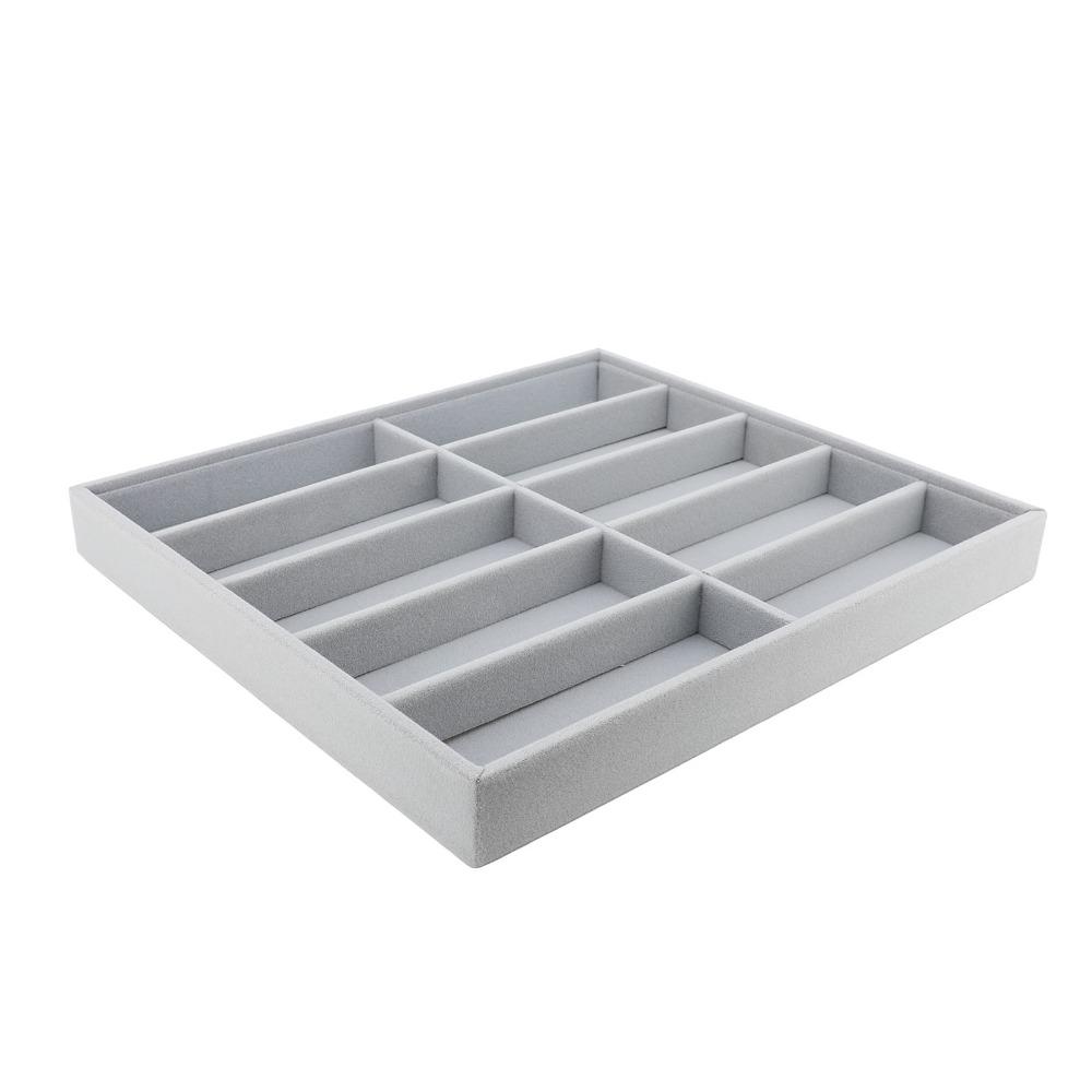 Compartment Design Sunglasses Storage Velvet Material Glasses Display Box Shop Exhibition