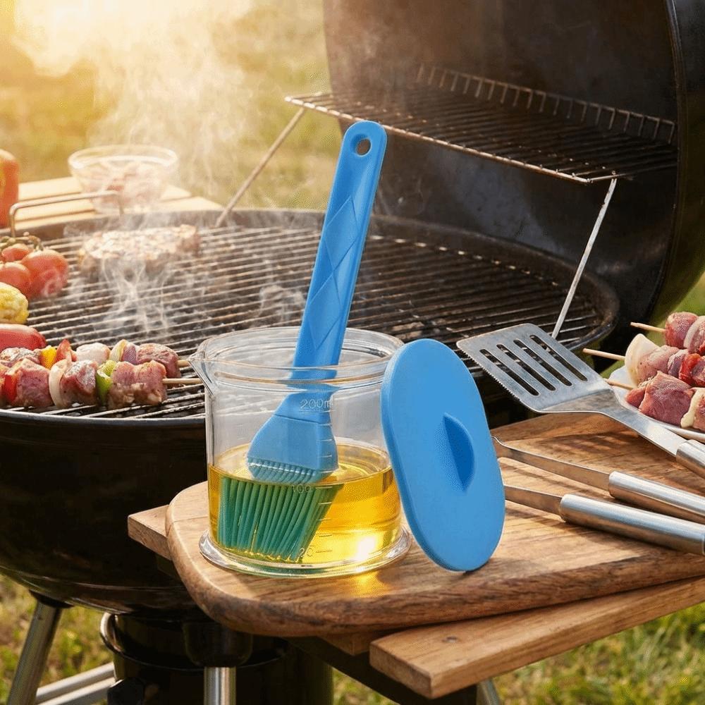 Non-Slip Handle Sauce Application Brush Heat Resistant Oil Brush  Pastry Making