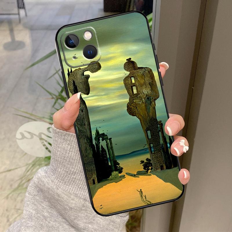 Чехол для телефона с картиной Сальвадора Дали для iPhone 16 Pro Max 14 11 12 13 15 Pro Max Mini XR 16e 15 16 Plus Задняя крышка