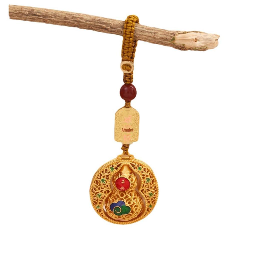 Брелок-тыква National Trend Sand Gold: Брелок для автомобильного ключа и мобильного телефона унисекс с филигранным дизайном.