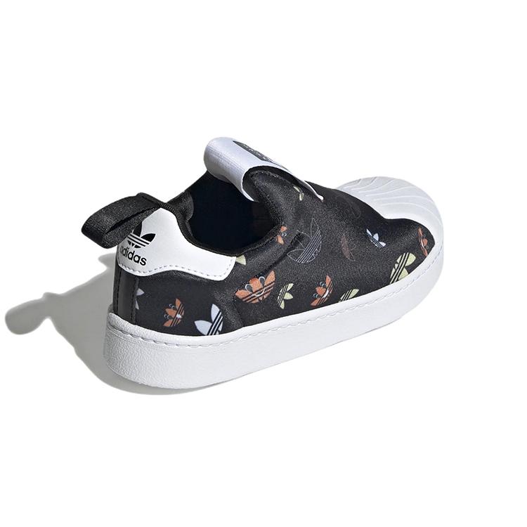 Adidas Originals SUPERSTAR 360 Comfortable Abrasion Resistant Low top Kids' Skateboarding Shoes Black GX1868