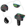 Usb Car Charger Bluetooth-compatible 5.0 Fm Transmitter Mp3 Player F4u Disk/tf Card F4 Colorful