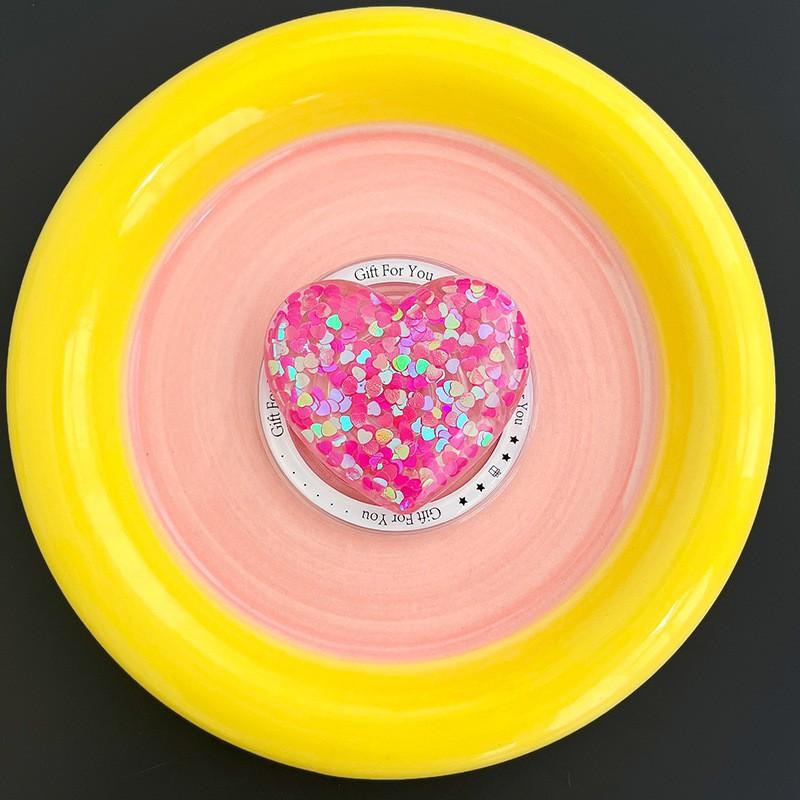 Magnetic Magsafe Back Adhesive Phone Airbag Bracket Glitter Drop Glue Love Desktop Watching Stand Women's Creative Design