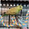 Cockatiel Cage Toy Parrot Climbing Cotton Rope Bird Toy Parrot Hanging Creative Braided Chew Rope