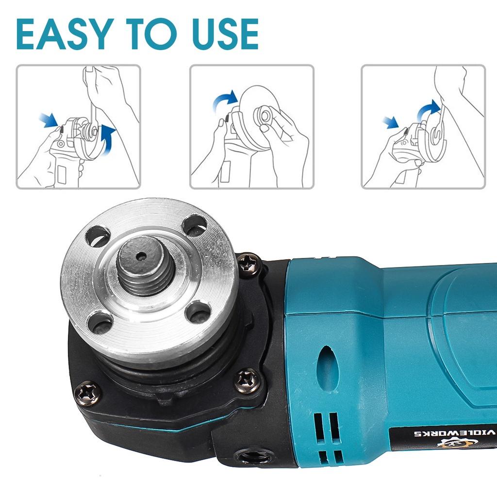 Беспроводная угловая шлифмашина 21 В 11000 об/мин Электрическая полировальная машина для резки с литиевой батареей Электроинструменты для аккумулятора 18 В Новая