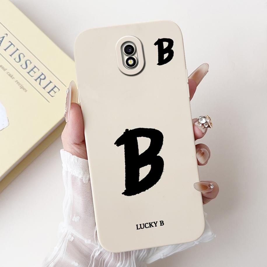 For Samsung Galaxy J7 2017 Case J730F Cover Lucky Letters Soft Silicone Protective Cover For Samsung J3 J5 Pro 2017 J7Pro Bumper