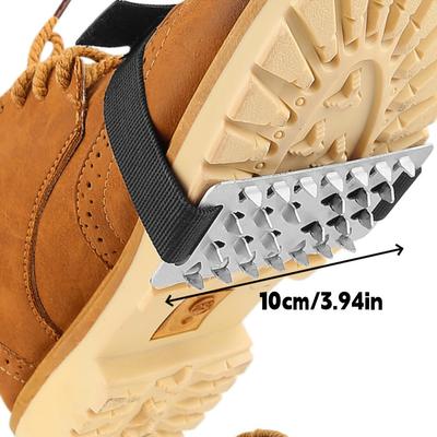 2 шт. Регулируемые снегоступы из нержавеющей стали с системой - Сверхпрочные зимние приспособления для лазания, ходьбы, вождения