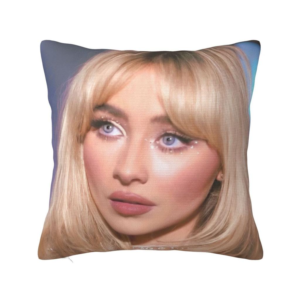 Singer Sabrina Carpenter Pillowcase Polyester Cushion Cover Decorative Pop Music Throw Pillow Case Cover Home Dropshipping 18'