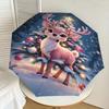 1PC Christmas, Deer Automatic Open/Close Umbrella with Windproof, 8-Rib Sturdy Canopy, Durable Ribs, Fashionable Design, Outdoor Accessory, Fun Prin,