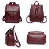 Women Fashion Backpacks Shoulder School Bags for Teenage Girls Preppy Style Bookbag PU Leather Rucksack Female Knapsack