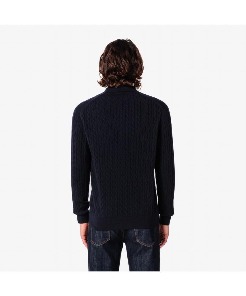 LACOSTE Men'S Cable Long Sleeve Polo Sweater Ah580E-55N 166