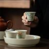 Китайская керамическая чайная чашка Традиционная домашняя чашка мастера Персональная одинарная чашка Маленькая чайная чашка Дорожная посуда для чая Чайная пиала Набор для чайной церемонии Кунг-фу
