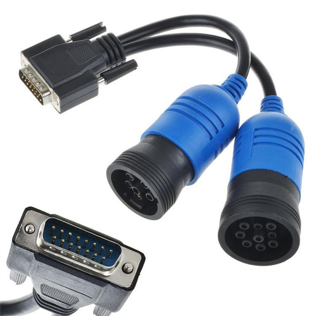 405048 6Pin & 9Pin Y Deutsch Cummins Adapter for Nexiq USB Link Diesel Truck Diagnose Interface Truck Maintainence Tools