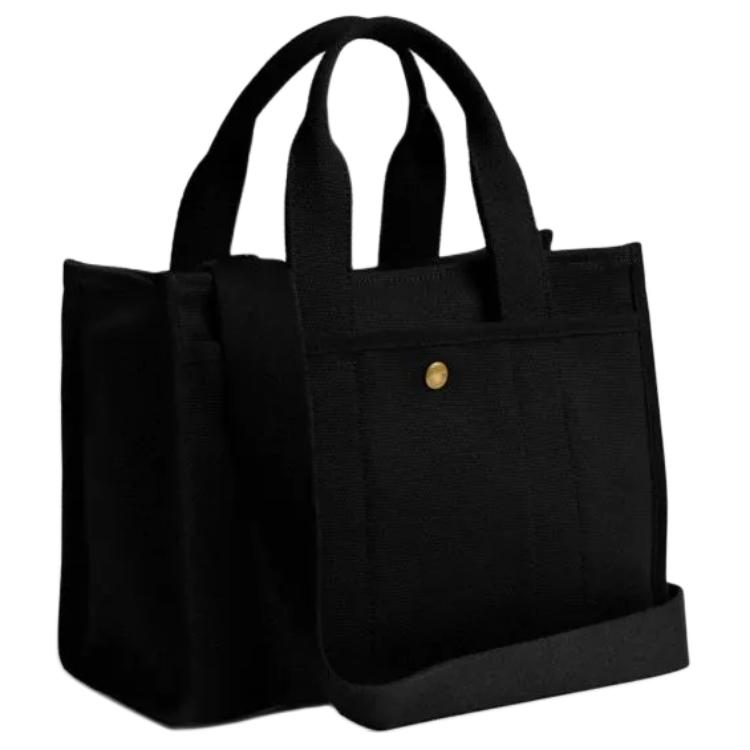 Coach Cargo Year Of The Snake Limited Edition 26 Zipper Closure Detachable Shoulder Strap Fabric Tote Bag Shopping Bag Women tote Black CZ430-B4BK