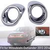 2 шт. Хромированная накладка на противотуманную фару для Mitsubishi Outlander 2013 2014