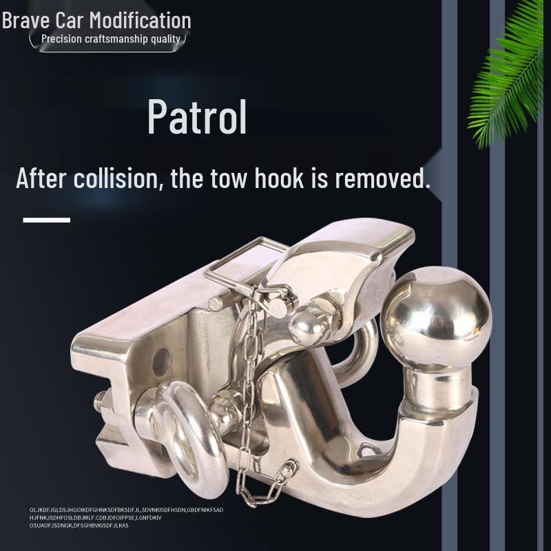 Фаркоп Nissan Patrol Y62 и быстросъемный буксировочный крюк из нержавеющей стали для Y61