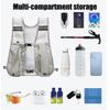 Waterproof Nylon Running Water Bottle Storage Vest Reflective Lightweight Chest Pack With Phone Holder Cycling Vest Outdoors