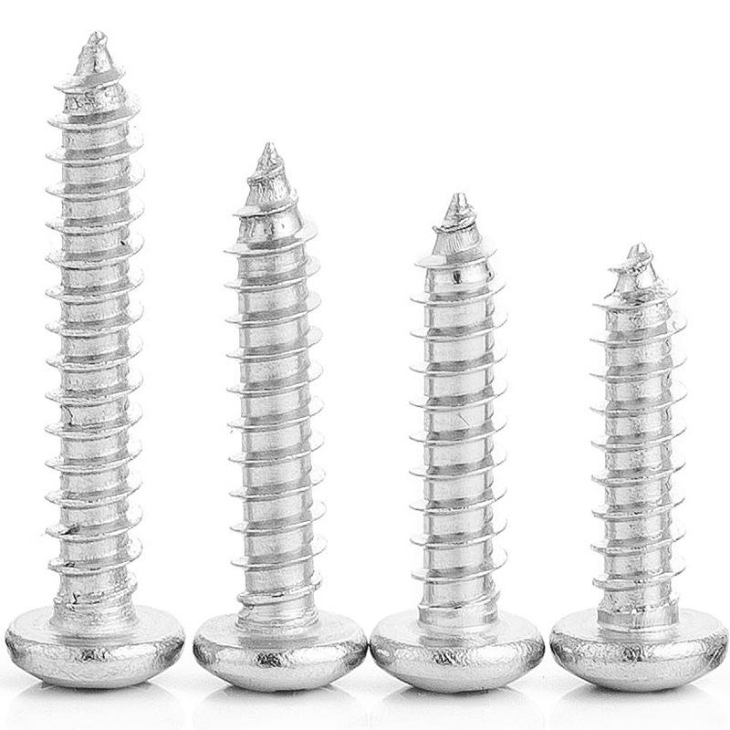 Саморезы из нержавеющей стали 316 с круглой и плоскоконической головкой M2-M6