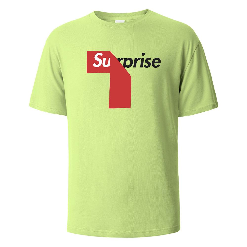 Surprise Print TShirt 100 Cotton Summer Tees For Men Women Oversize Casual Tops