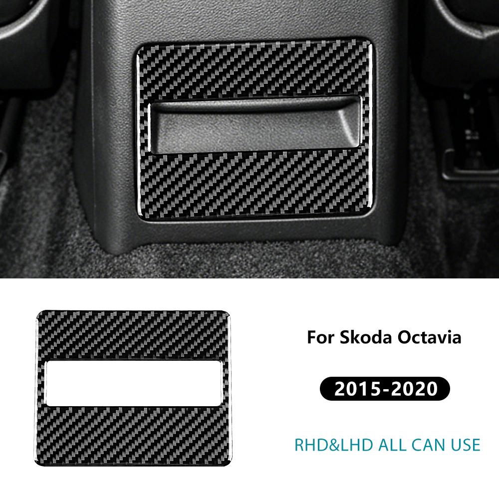 Carbon Fiber Style Seats & Cover for Skoda Octavia 2015 2016 2017 2018-2020 Interior Panel