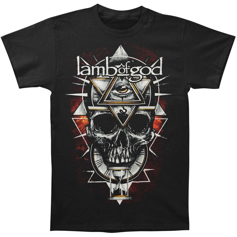 Lamb Of God All Seeing Red Slim Fit T-shirt X-Large Black Unisex T-Shirt