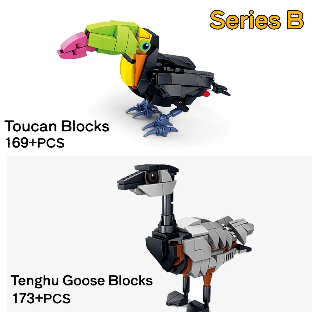 3D Мультяшные Животные Строительные Блоки Образовательная Игрушка для Детей Реалистичное Украшение Стола Креативный Подарок для Мужчин и Женщин Идеальный Подарок